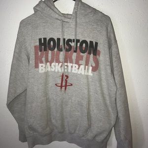 Grey Houston Rockets Hoodie